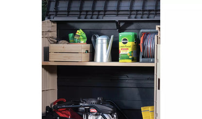 Keter Store-It-Out Midi 880L Plastic Garden Storage – Beige &amp; Brown