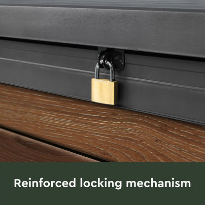 Keter Signature Decocoat Walnut Garden Storage Box 757L