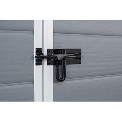 Keter 6′ x 6′ Manor Plastic Pent Garden Storage Shed – Grey