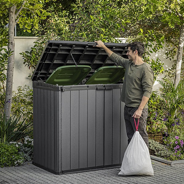 Keter Store It Out Darwin Grey 1150L Pent Garden Storage
